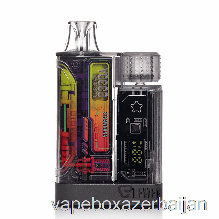 Vape Box Azerbaijan YOCCO Cyberpod 12000 Disposable Strawnana